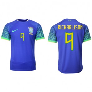 Brasilien Richarlison #9 Bortatröja VM 2022 Kortärmad